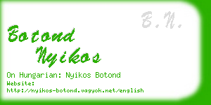 botond nyikos business card